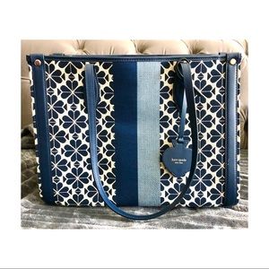 ✨NWOT Kate Spade Flower Stripe Medium Tote